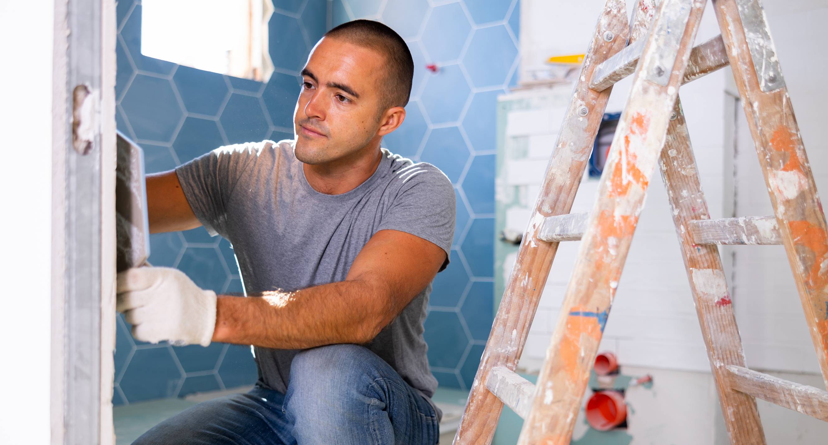 Tasker performing a Bathroom Renovation job.